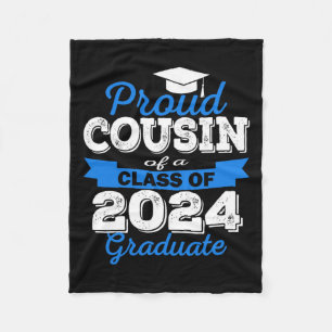 Manta Polar Orgulloso Primo De 2024 Graduado Impresionante Col
