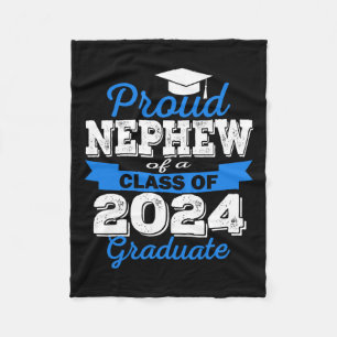Manta Polar Orgulloso Sobrino De 2024 Graduado Impresionante C