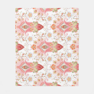 Manta Polar Oriental Flair: Damask Peacock Paisley