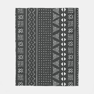 Manta Polar Origen étnico tribal: patrón blanco negro.