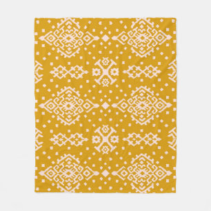 Manta Polar Ornamento folclórico de Ikat - textura étnica.