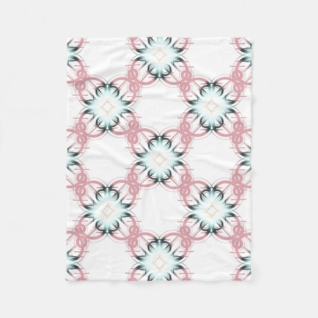 Manta Polar Ornamento geométrico. (Anverso)