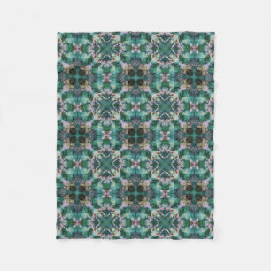 Manta Polar Ornamento turquesa verde