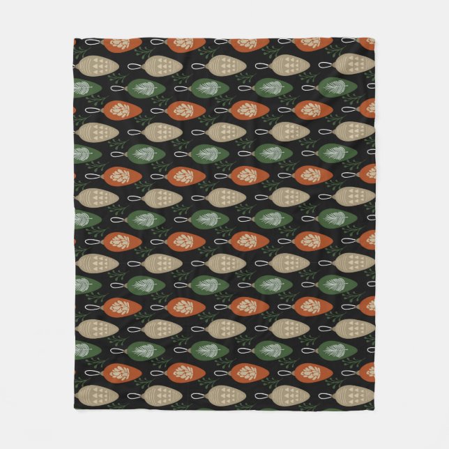 Manta Polar Ornamentos escandinavos de mediados del siglo (Anverso)