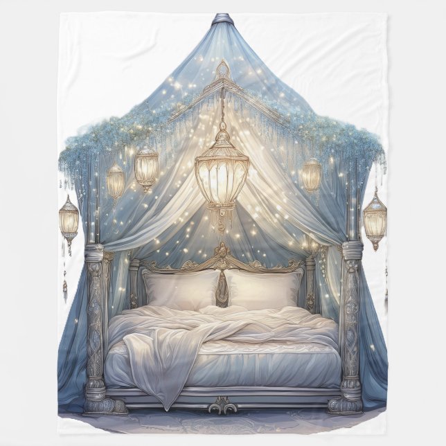 Manta Polar Ornate Canopy Bed (Anverso)