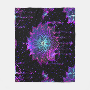 Manta Polar Ornate Lotus Flower Seamless Symbol