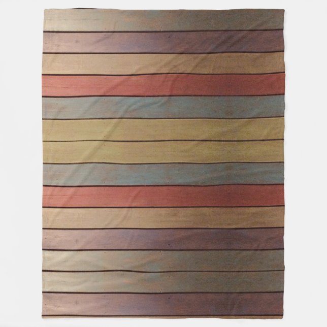 Manta Polar Oro azul de ciruela y azul (Anverso)