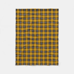 Manta Polar Oro/blanco/raya negra del amarillo