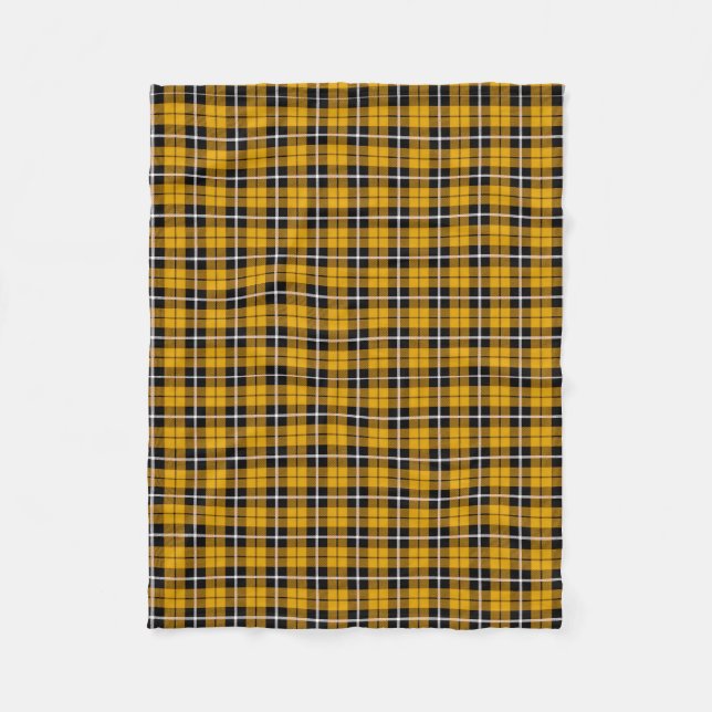 Manta Polar Oro/blanco/raya negra del amarillo (Anverso)