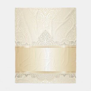Manta Polar Oro, damasco, plata, champán, elegante, elegante,