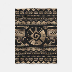 Manta Polar Oro de Hunab Ku en negro