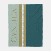 Oro Moderno Y Verde azulado