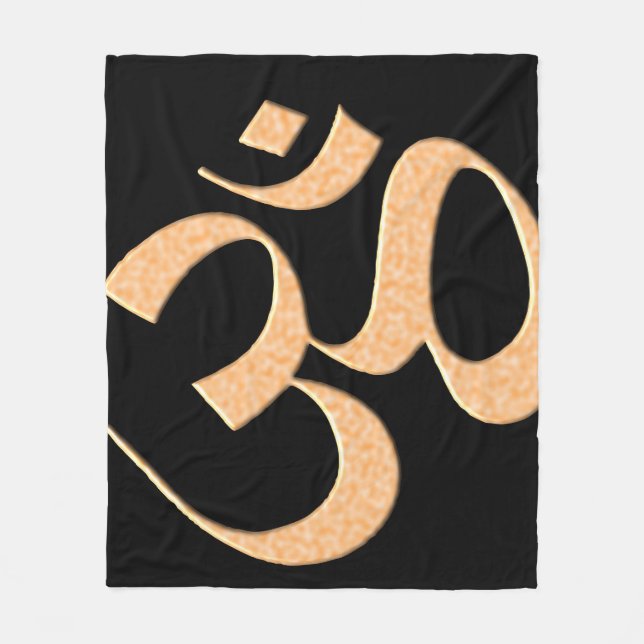 Manta Polar Oro Om  (Anverso)