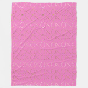 Manta Polar Oro Rosa Glam XOXO