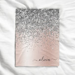 Manta Polar Oro Rosa - Monograma Purpurina Rubor rosado platea<br><div class="desc">Oro Rosa - Purpurina de espuma metálica de Relieve metalizado Rubor Rosa y Plata Faux Cepillado con nombre Metalizado de monograma y manta inicial de la pieza. Esto hace que el dulce perfecto cumpleaños 16, boda, ducha de novia, aniversario, ducha de bebé o fiesta de soltera sea regalo para alguien...</div>