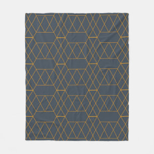 Manta Polar Oro, simple, moderno, líneas geométricas frescas y