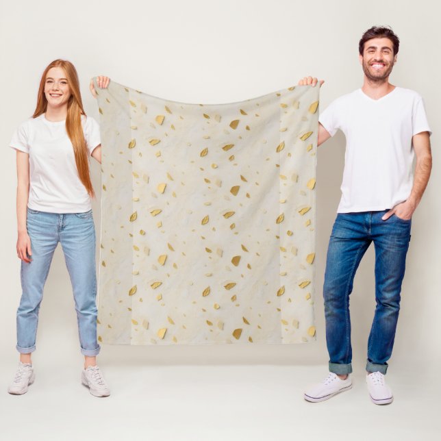 Manta Polar Oro Tranquilo — Suite de Lujo y Boda (In situ)