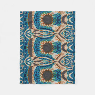 Manta Polar Oro turquesa Sol Southwestern Art