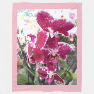 Manta Polar Orquídeas púrpuras