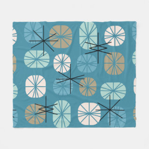 Manta Polar Orugas Verde azuladas de oro blanco del patrón del