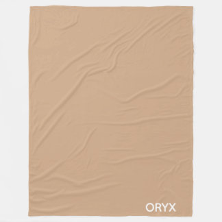 Manta Polar Oryx color beige marrón
