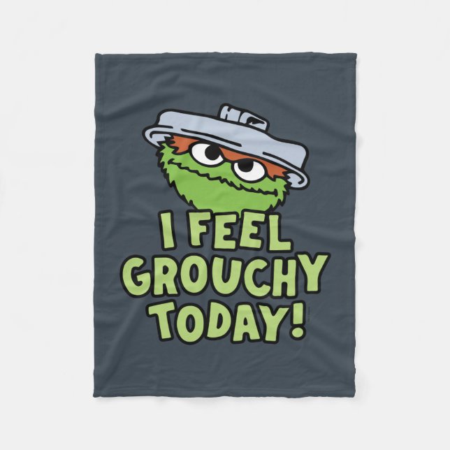 Manta Polar Oscar el Grouch | Hoy Me Siento Grouchy. (Anverso)
