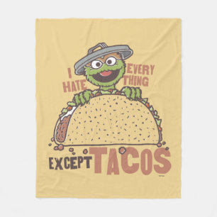 Manta Polar Oscar I Odio Todo Excepto Los Tacos