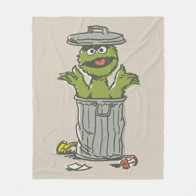 Manta Polar Oscar the Grouch Vintage (Anverso)