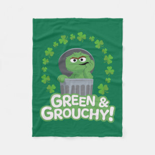 Manta Polar Oscar   ¡Verde y Grouchy!
