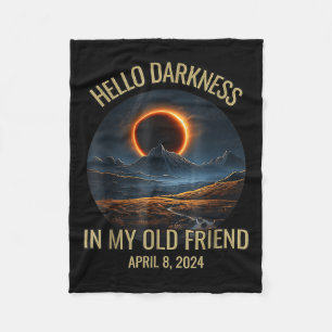 Manta Polar Oscuridad Mi viejo amigo Funny Eclipse Solar 2024