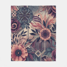 Oscuro Romance Borgoña Art Deco Verano Floral