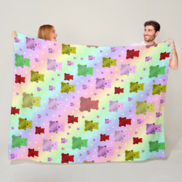 Manta Polar osito de peluche, oso de peluche, pastel, niño + p