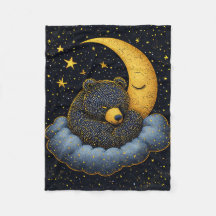 Oso acurrucado en una nube esponjosa