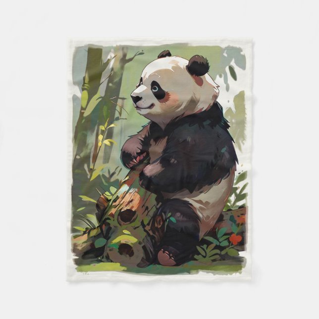 Manta Polar Oso de ocio - Panda (Anverso)