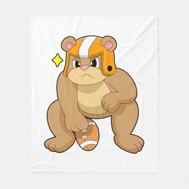 Manta Polar Oso en deportes de fútbol (Anverso)