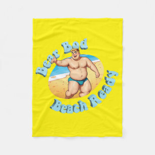 Manta Polar Oso en forma, ¡Listo para la playa! N.º 12