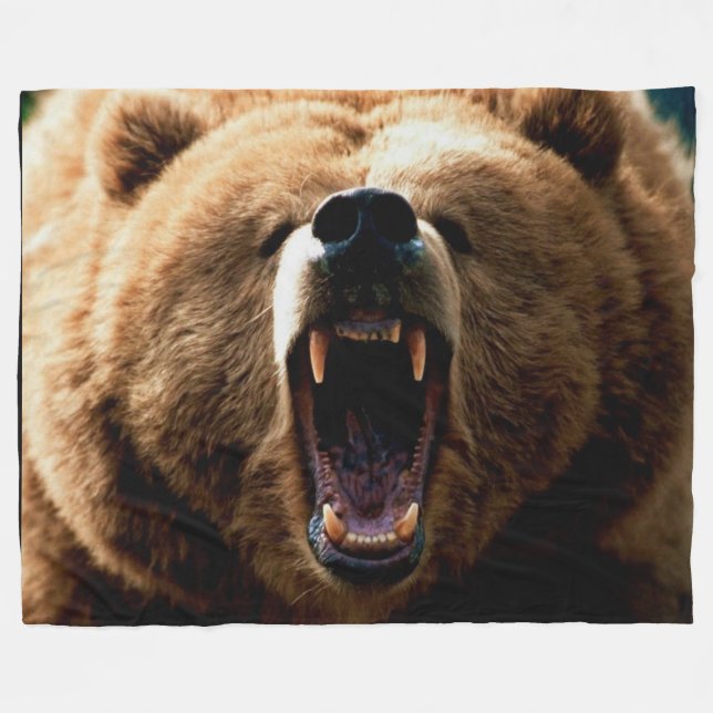 MANTA POLAR OSO GRIZZLY (Frente (Horizontal))