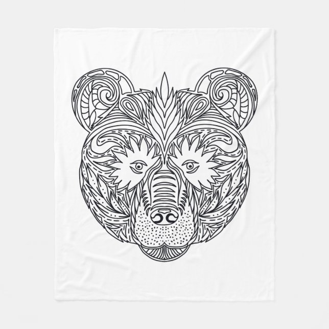 Manta Polar Oso inspirado (Anverso)