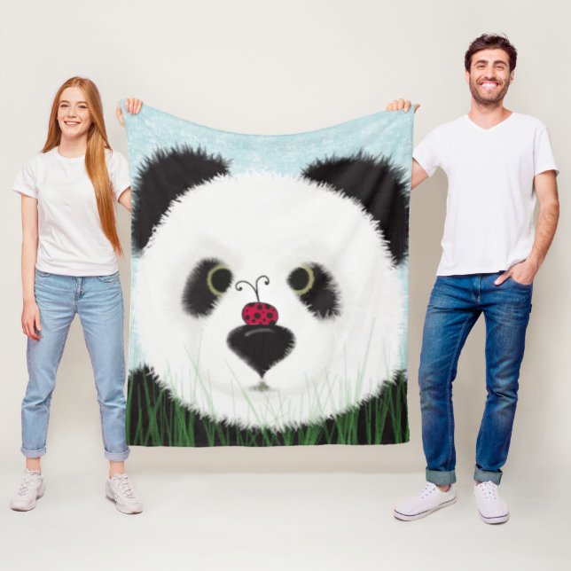 Manta Polar Oso Panda Adorable (In situ)