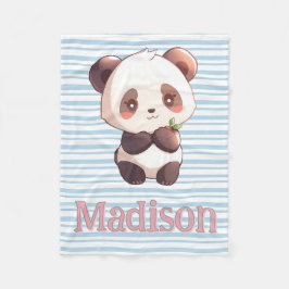 Manta Polar Oso Panda Lindo Personalizado