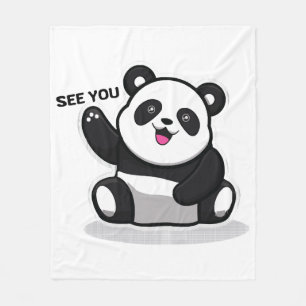 Manta Polar oso panda pequeño y lindo