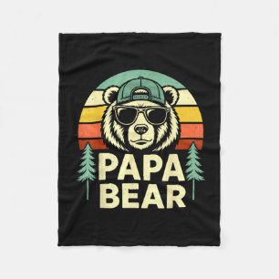 Manta Polar Oso papá retro papá padre esposo hombres divertido