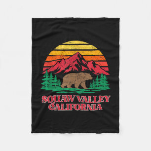 Manta Polar oso pardo vintage valle olímpico california