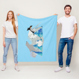 Manta Polar Oso polar, abstracto pingüino