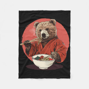 Manta Polar Oso Ramen Kimono Karate Noodles Japoneses Bear Ram