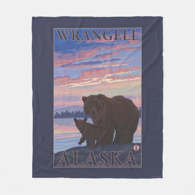 Manta Polar Oso y Cub - Wrangell, Alaska (Anverso)