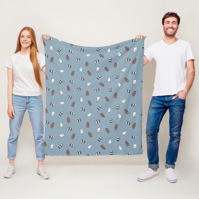 Manta Polar Osos desnudos - Patrón de Osos de vidrio solar (In situ)