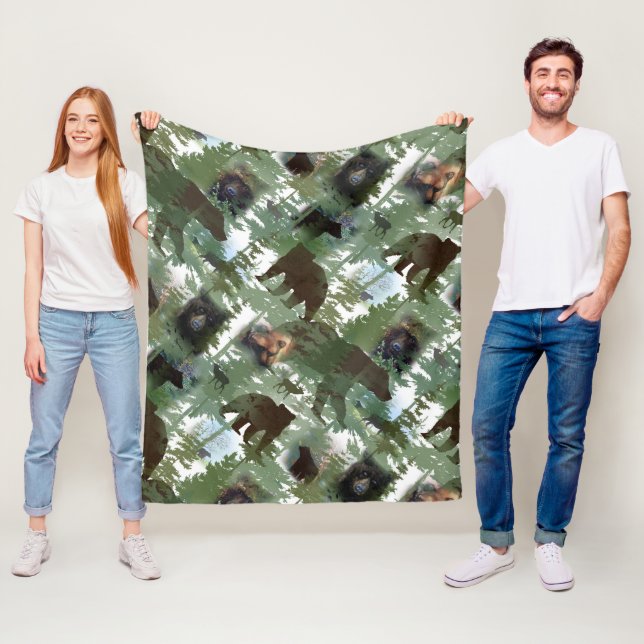 Manta Polar Osos en los bosques (In situ)