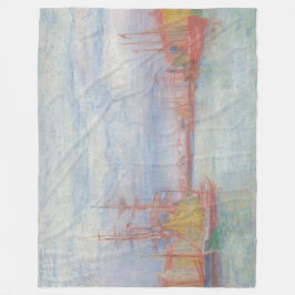 Manta Polar Ostend Harbor de James Ensor (1900)