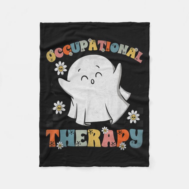 Manta Polar Ot Occupational Therapy Halloween Retro Ghost Ot H (Anverso)